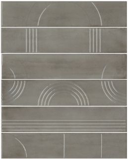 Плитка Kerama Marazzi KMP3STA005RN6X Панно Мажорель красный глянцевый (из 6 частей 6х28,5) 36x28,5x1