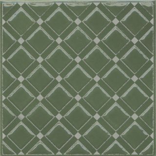 Керамогранит Kerama Marazzi KMD3STA016GN Декор Бахия 1 бирюзовый глянцевый 9,8x9,8x0,7