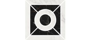 Керамогранит Kerama Marazzi ID93 Декор Фрагонар наборный белый  9,9x9,9x1,1