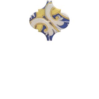 Плитка Kerama Marazzi OP\A159\65000 Декор Арабески Майолика орнамент глянцевый 6,5x6,5x0,7