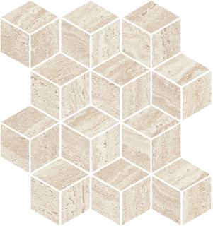 Плитка Kerama Marazzi KMD2MSM016BR Декор Про Травертин мозаичный бежевый матовый обрезной 34,5x37x0,9