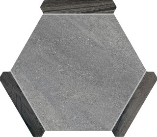 Керамогранит Monopole Сакраменто серый - черное дерево 71240, 22x25 (0,75)