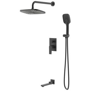 Душевой комплект Azario Arida AZ-K7354B чёрный матовый