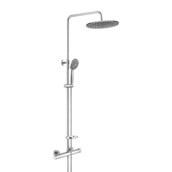 Душевая стойка Swedbe Hermes 9091G1 с термостатическим смесителем для душа хром/серый Душевая стойка Swedbe Hermes 9091G1 с термостатическим смесителем для душа хром/серый