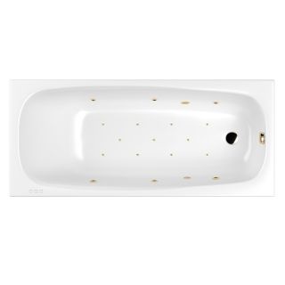 Гидромассажная ванна WHITECROSS Layla Slim 0122.180080.100.RELAX.GL 180x80 см Relax золото