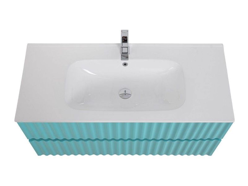 Тумба под раковину ArtMax Elegant AM-ELEGANT-1000-2C-SO-MM-LED 100 см светло-зелёный матовый