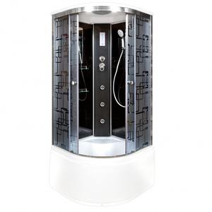 Душевая кабина Deto BМ4510 с гм. и эл. BLACK 100х100х220 см