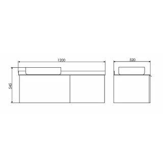 Тумба с раковиной Comforty Милан 00-00014006 120 см белый Тумба с раковиной Comforty Милан 00-00014006 120 см белый