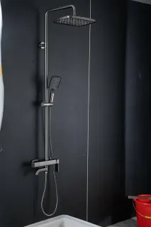 Душевая стойка Gappo G2418-29 оружейная сталь