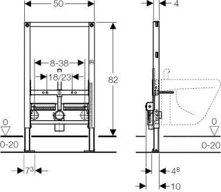Система инсталляции для биде Geberit 111.524.00.1