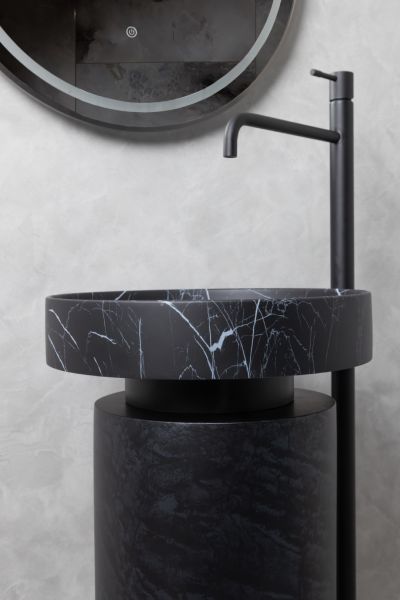 Пьедестал для раковины Armadi Art Sole Corian 801-Base-BWood чёрный