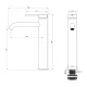 Смеситель для раковины Wonzon & Woghand Stick WW-88239017-BN брашированный никель