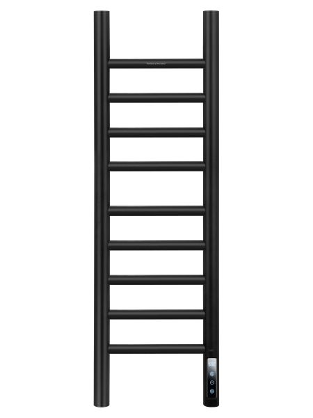 Полотенцесушитель электрический Wonzon & Woghand Bonn WW-AL4092-MB 25x80 см чёрный матовый