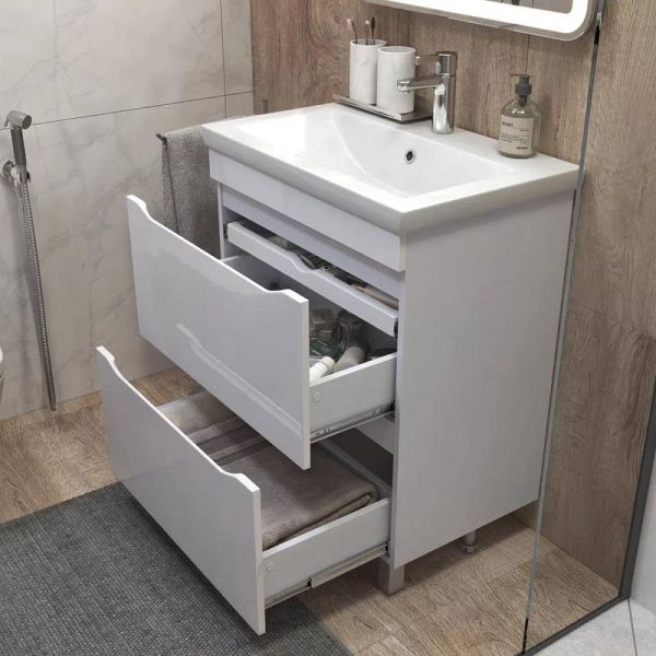 Тумба под раковину напольная Vigo Grani 202 70 см белый