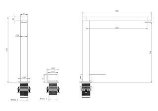 Смеситель для кухни ESKO Kitchen K52 нержавеющая сталь Смеситель для кухни ESKO Kitchen K52 нержавеющая сталь