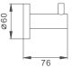 Крючок для ванной комнаты Haiba HB8305-1 сталь