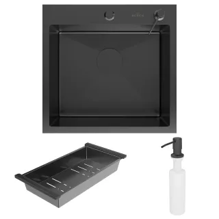 Кухонная мойка Roxenbath Simple 50 560220-50B графит