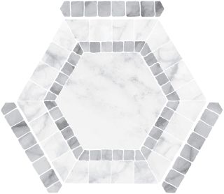 Керамогранит Monopole Ибица белый 71245, 22x25 (0,75)