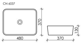 Раковина Ceramica Nova Element CN6037 48см белый Раковина Ceramica Nova Element CN6037 48см белый