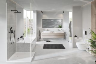 Смеситель для раковины Grohe Cubeo 1017292430 чёрный матовый