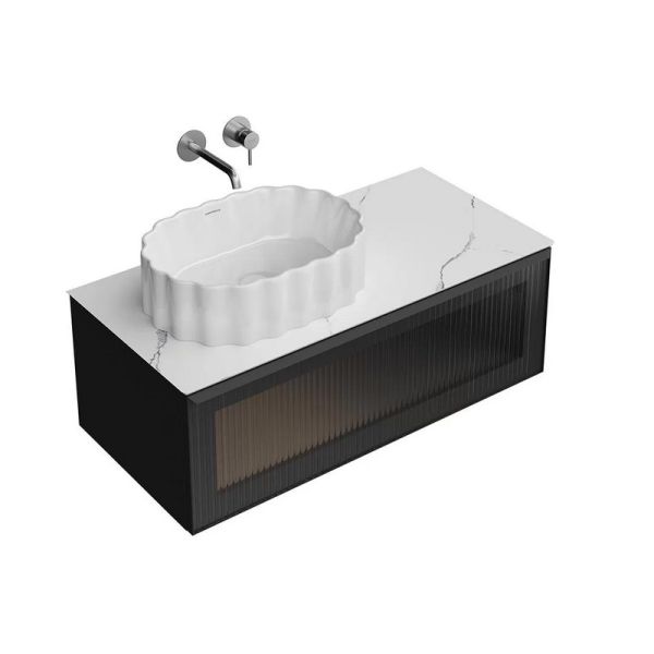 Тумба под раковину Kerama Marazzi Iconico IC.100.1\BLK 100 см чёрный матовый