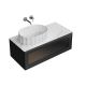 Тумба под раковину Kerama Marazzi Iconico IC.100.1\BLK 100 см чёрный матовый