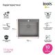 Кухонная мойка IDDIS Хейз (Haze) HAZ59GMi77 60 см графит матовый