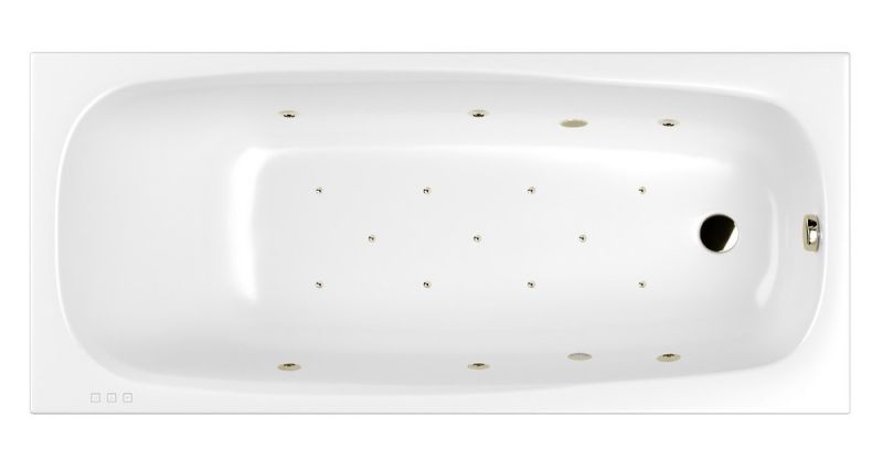 Гидромассажная ванна Whitecross Layla 0102.180080.100.RELAX.BR 180x80см Relax бронза