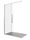 Душевое ограждение Good Door Idea WTW-120-C-CH 120*195 см профиль хром, стекло прозрачное