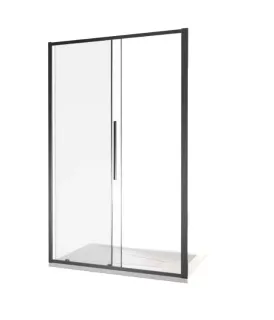 Душевое ограждение Good Door Idea WTW-110-C-B 110*195 см профиль чёрный, стекло прозрачное
