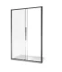 Душевое ограждение Good Door Idea WTW-140-C-B 140*195 см профиль чёрный, стекло прозрачное