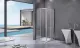 Душевое ограждение Good Door Idea CR-80-C-CH 80*80 профиль хром, стекло прозрачное