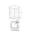 Душевое ограждение Good Door Idea CR-100-C-B 100*100 профиль чёрный, стекло прозрачное