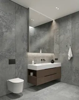 Керамогранит Idalgo Доломити Сасс тёмный, структурный ID9095b111SR 120x60