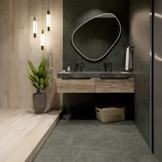 Керамогранит Idalgo Натура серенити ID9096n120SR Structured 19.5x120 см