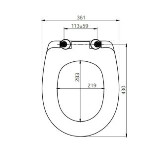 Сиденье для унитаза IDDIS DP Seat Cover дюропласт белый ID 136 Dp Sc Сиденье для унитаза IDDIS DP Seat Cover дюропласт белый ID 136 Dp Sc