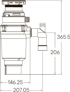 Измельчитель пищевых отходов Paulmark Intenso I-400 Standart