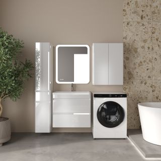 Тумба под раковину Style Line Атлантика Люкс Плюс СС-00002593 70 см белый глянец