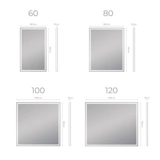 Зеркало с подсветкой Vigo Roberta Comfort 168 80 см