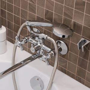 Смеситель для ванны с душем РМС SL129-140 хром