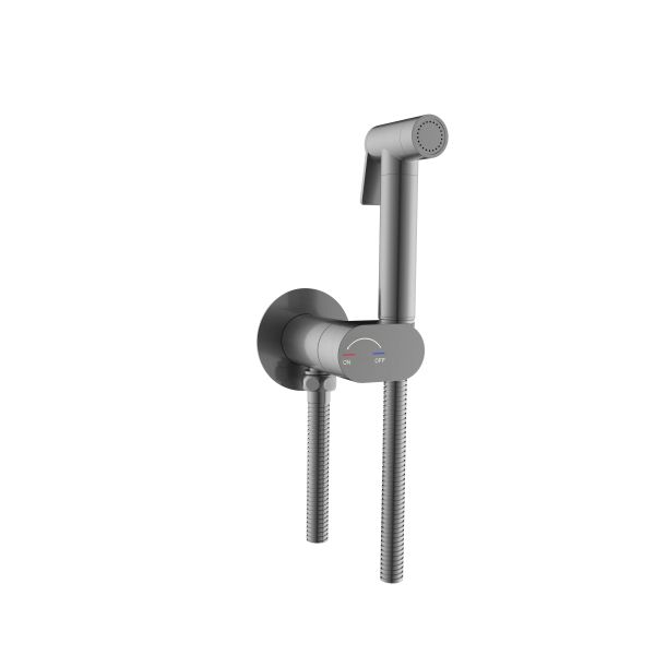 Гигиенический душ со смесителем RGW SP-213Gr 581408213-11 брашированный серый