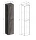 Шкаф BelBagno правосторонний 160x33см Rovere Nebrasca Nature KRAFT-1600-2A-SC-RNN-R