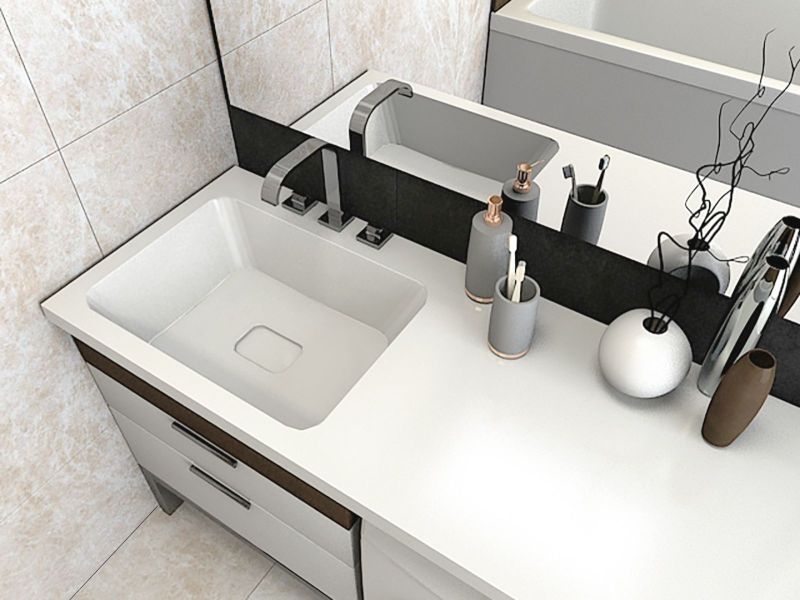 Раковина над стиральной машиной Madera Kamilla левая 100см белый 4627173210577