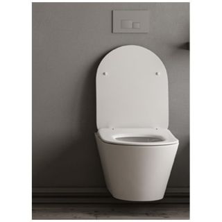 Унитаз Kerama Marazzi Plaza Modern PLMR.wc.02  подвесной, безободковый, без сиденья Унитаз Kerama Marazzi Plaza Modern PLMR.wc.02  подвесной, безободковый, без сиденья