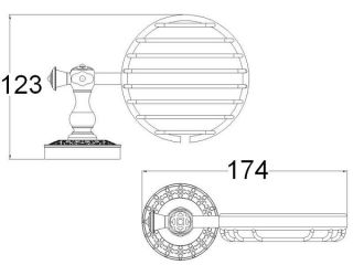 Мыльница решетчатая Zorg Antic AZR 04 SL серебро Мыльница решетчатая Zorg Antic AZR 04 SL серебро