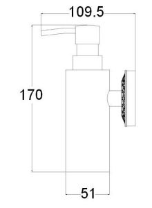 Дозатор мыла Zorg Antic AZR 16 SL серебро