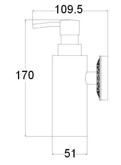 Дозатор мыла Zorg Antic AZR 16 SL серебро