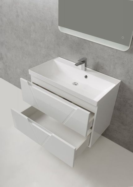Тумба под раковину BelBagno подвесная 80x60см Bianco Lucido VITTORIA-800-2C-SO-BL