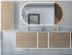 Шкафчик под раковину Cezares 35x48 Rovere Tabacco Bellagio 54864