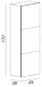 Шкаф-колонна Cezares 45x170 Bianco Lucido Moderno 53106 Шкаф-колонна Cezares 45x170 Bianco Lucido Moderno 53106